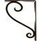 Ekena Millwork Edwards Wrought Iron Bracket, (Triple center brace), Antiqued Brass 2"W x 7 1/2"D x 10"H BKTM02X07X10TEDABS - alternate 6